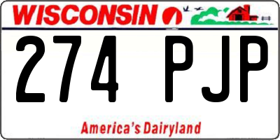 WI license plate 274PJP