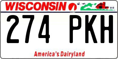 WI license plate 274PKH
