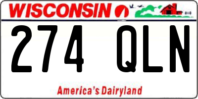WI license plate 274QLN