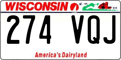 WI license plate 274VQJ