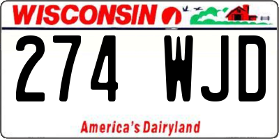 WI license plate 274WJD