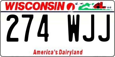 WI license plate 274WJJ