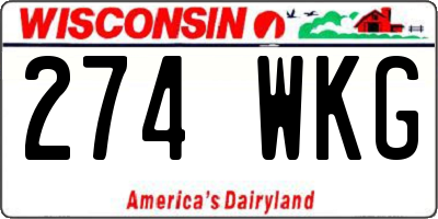 WI license plate 274WKG