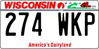 WI license plate 274WKP