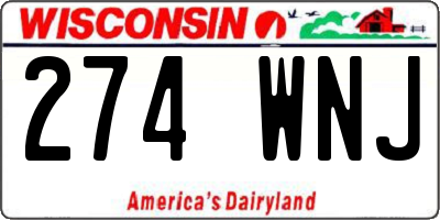 WI license plate 274WNJ
