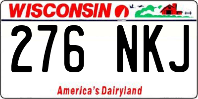 WI license plate 276NKJ