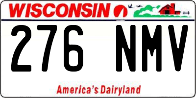 WI license plate 276NMV