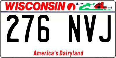 WI license plate 276NVJ