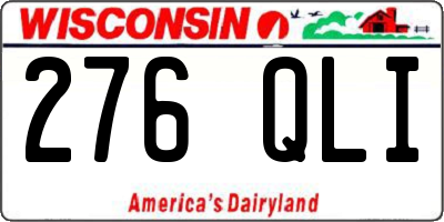 WI license plate 276QLI