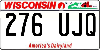 WI license plate 276UJQ