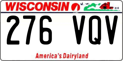 WI license plate 276VQV
