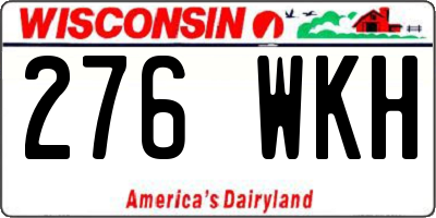 WI license plate 276WKH