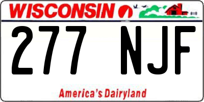 WI license plate 277NJF