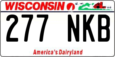 WI license plate 277NKB