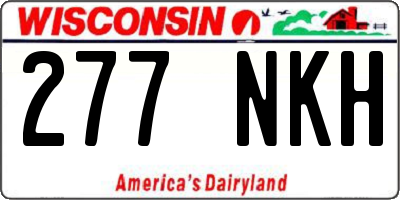 WI license plate 277NKH