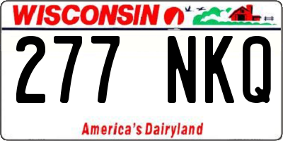 WI license plate 277NKQ