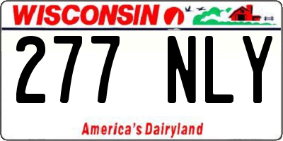 WI license plate 277NLY