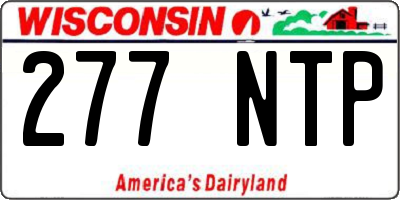 WI license plate 277NTP