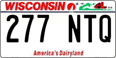 WI license plate 277NTQ