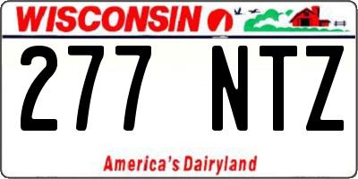 WI license plate 277NTZ