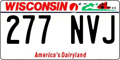 WI license plate 277NVJ