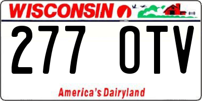 WI license plate 277OTV