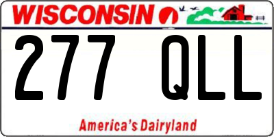 WI license plate 277QLL