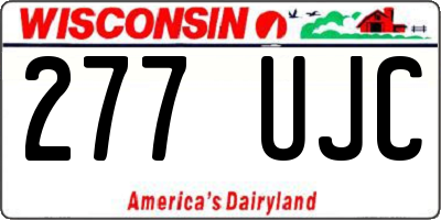 WI license plate 277UJC