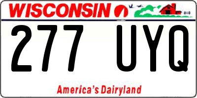 WI license plate 277UYQ