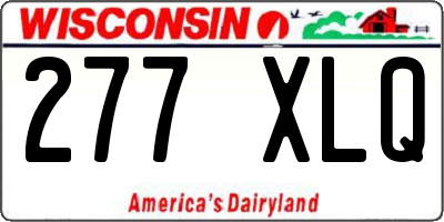 WI license plate 277XLQ