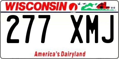 WI license plate 277XMJ