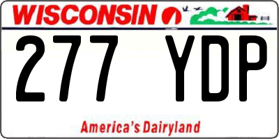 WI license plate 277YDP