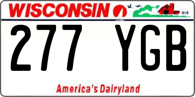 WI license plate 277YGB