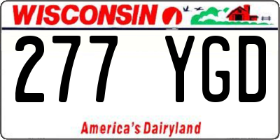 WI license plate 277YGD