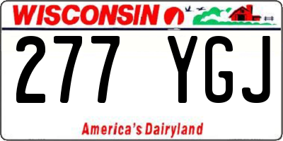 WI license plate 277YGJ