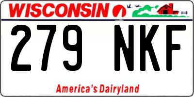 WI license plate 279NKF