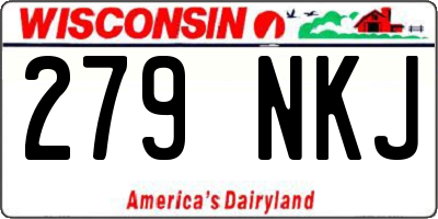 WI license plate 279NKJ