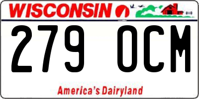 WI license plate 279OCM