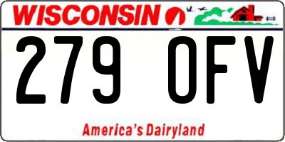 WI license plate 279OFV