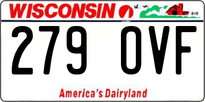 WI license plate 279OVF