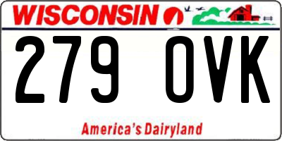 WI license plate 279OVK