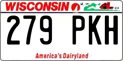 WI license plate 279PKH