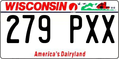 WI license plate 279PXX
