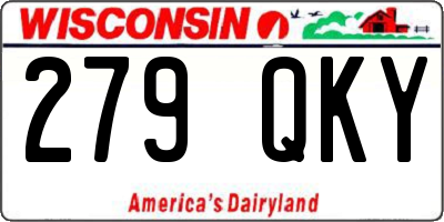 WI license plate 279QKY