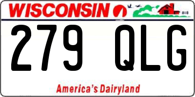 WI license plate 279QLG