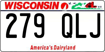 WI license plate 279QLJ