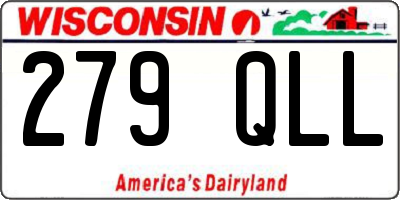 WI license plate 279QLL
