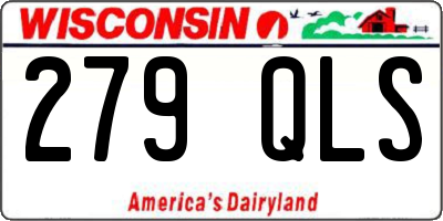 WI license plate 279QLS