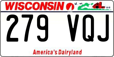 WI license plate 279VQJ