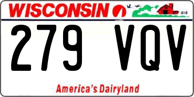 WI license plate 279VQV